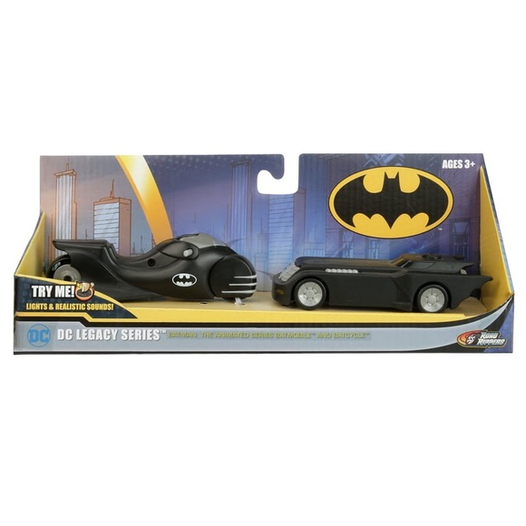 DC BATMAN Legacy Series 2 pack Lights and Sounds Animated Series NEW - Picture 1 of 7